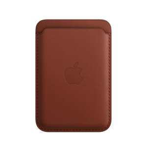 Apple leather MagSafe wallet (A grade ) - Dark brown