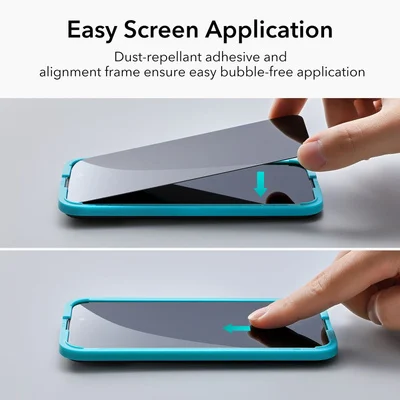 ESR Temperd Glass (Alignment frame) Screen Protector for iPhone - Image 3