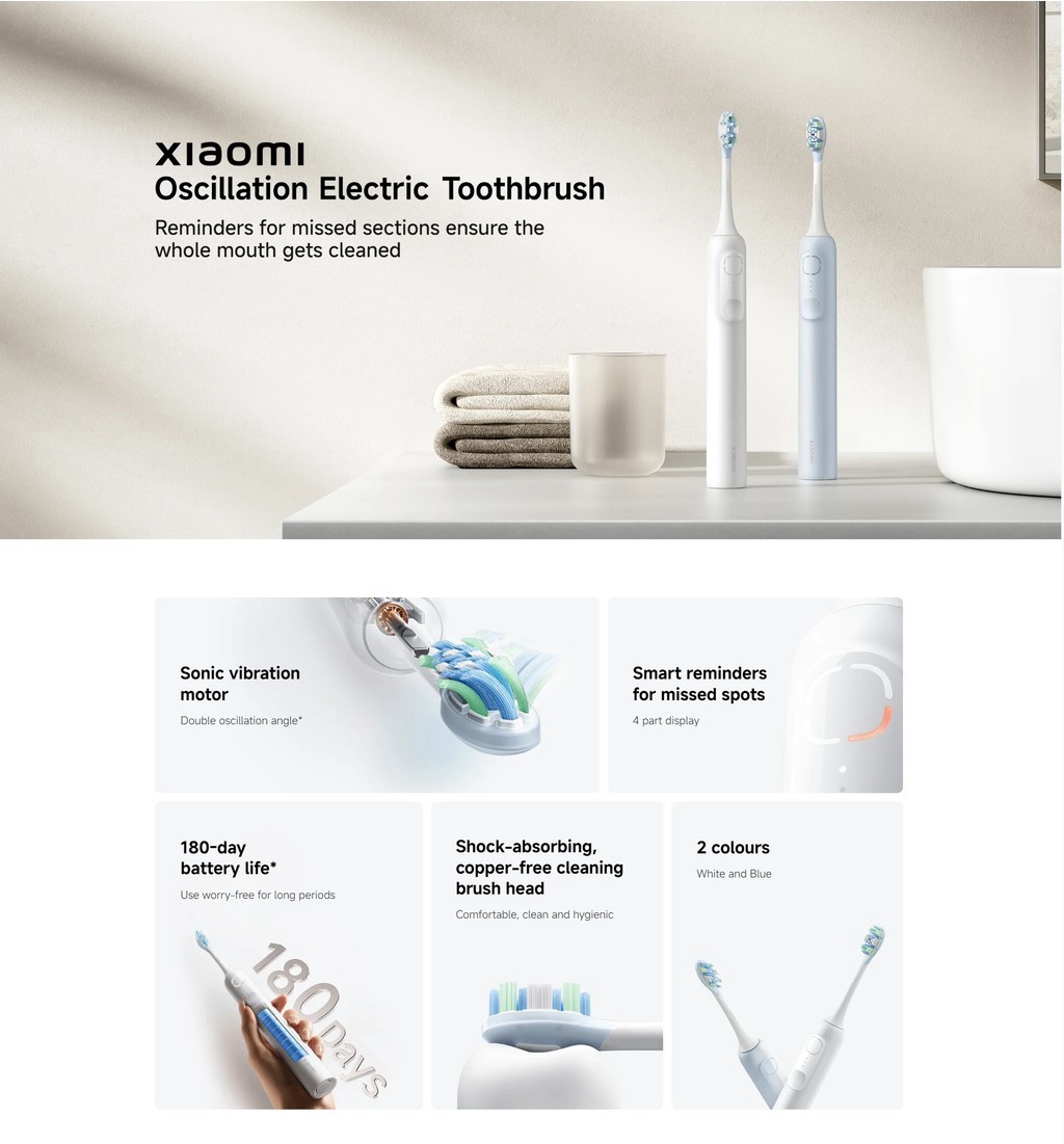 Xiaomi Oscillation Electric Toothbrush (Global Version) - Image 5