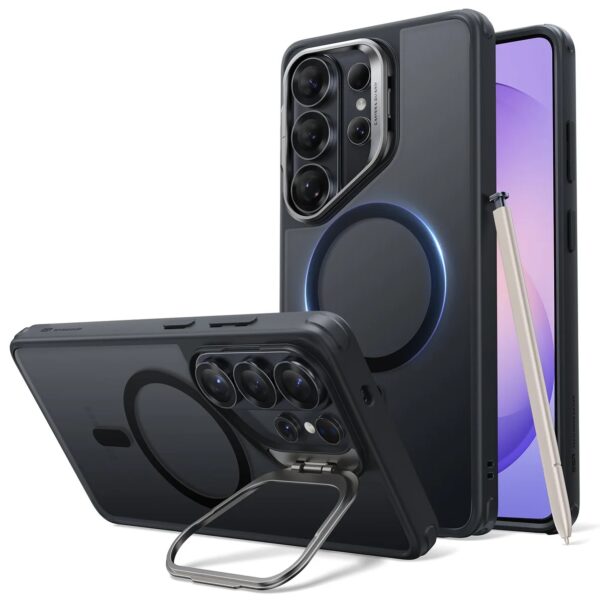 ESR Galaxy S26 Ultra Classic Hybrid Magnetic Case Stash Stand Frosted Black