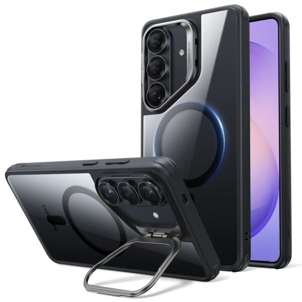 ESR Galaxy S26 Ultra Classic Hybrid Magnetic Case Stash Stand Clear Black